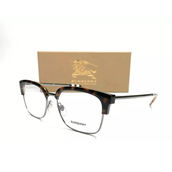 Burberry Men's Havana Square Eyeglasses! - Picture 1 of 4